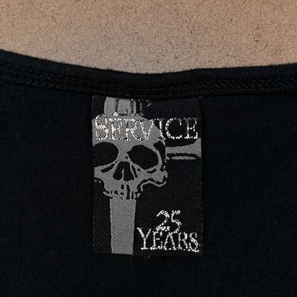 Rare Lip Service Silver Dagger 25 Years Dress Size XL Vintage Goth Gothic Y2K - Picture 9 of 16